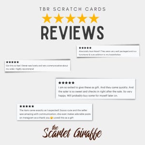 TBR Scratch Card Reading Challenge Book Recommendation Literature Gift Bookworm Surprise Bookish Activity Club List Game Idea Reader Present Bild 7