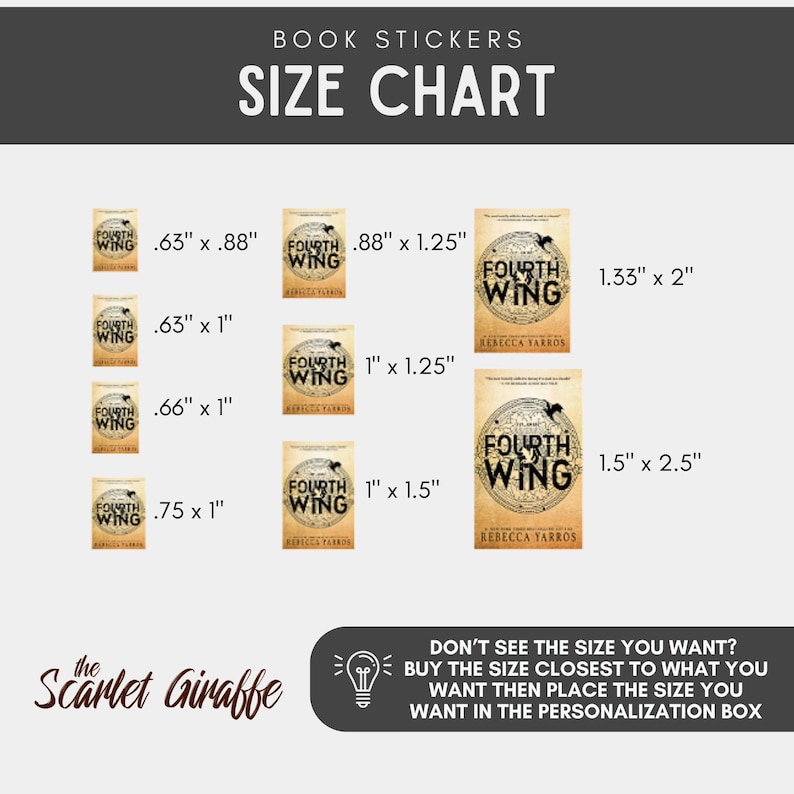 Customizable Mini Precut Matte Book Cover Stickers • Perfect for Book Reading Log Planner Junk Journal Scrapbook • Custom Sizes Available image 3