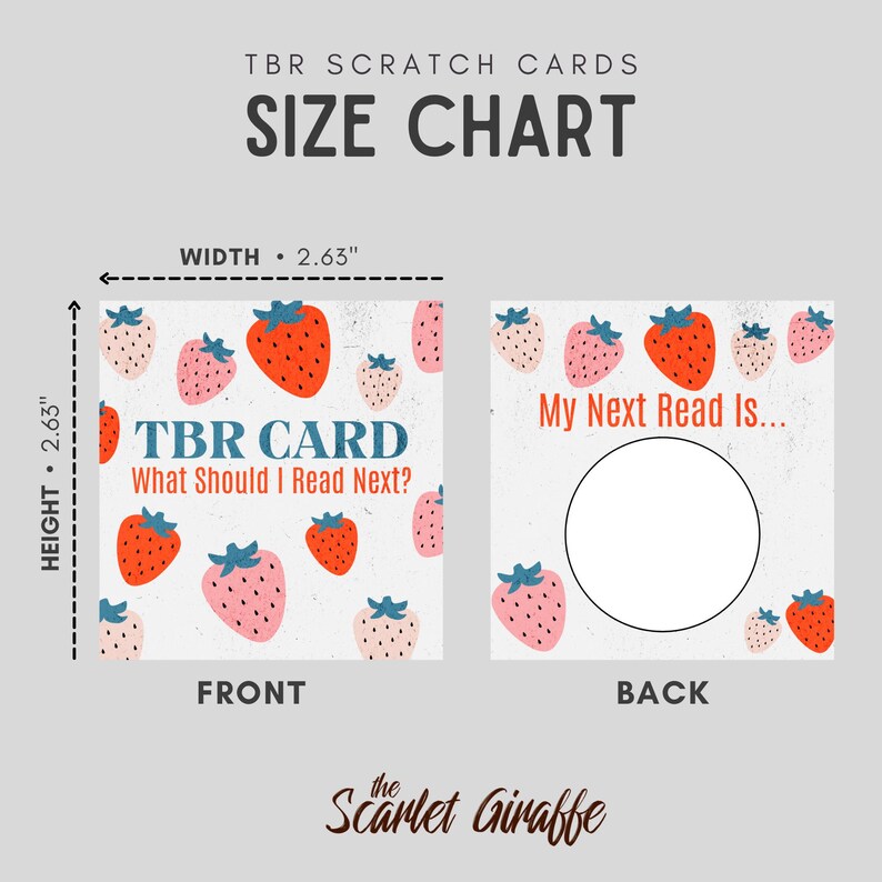 TBR Scratch Card Reading Challenge Book Recommendation Literature Gift Bookworm Surprise Bookish Activity Club List Game Idea Reader Present Bild 6