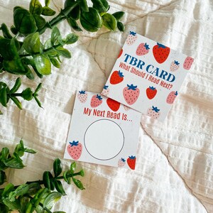Book Lover Gift TBR Scratch Card Reading Challenge Interactive Bookish Present Reader Surprise Literature Recommendation Strawberry Theme Design Book Discovery Tool Reading List Builder Perfect Bookworm Present Literary Enthusiast Gift