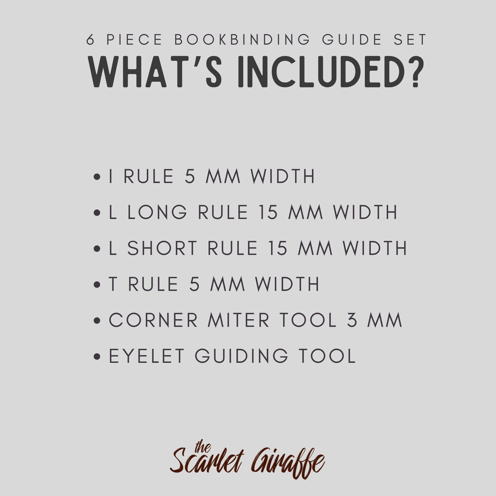 Complete Bookbinding Ruler Guide Set Including L Ruler, T Ruler, Square ...