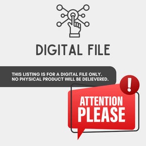 Puede incluir: Un cartel de atenci&oacute;n rojo y blanco con el texto "ATENCI&Oacute;N POR FAVOR" y un signo de exclamaci&oacute;n. El texto "ESTA LISTA ES PARA UN ARCHIVO DIGITAL SOLAMENTE. NO SE ENTREGAR&Aacute; NING&Uacute;N PRODUCTO F&Iacute;SICO." se muestra arriba del cartel.