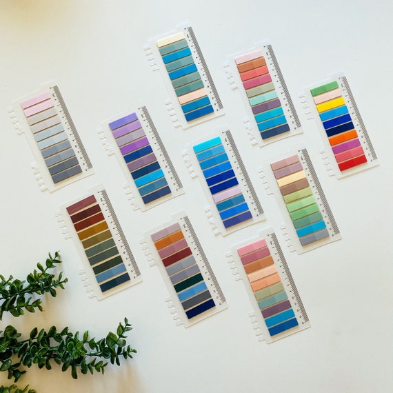 Transparent Sticky Annotation Tabs for Annotating Book Variety Color Page Tabs for School Page Flags for Book Lovers Gift for Her Stationery