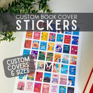Adesivi per copertine di libri opachi pretagliati personalizzabili • Perfetti per il registro di lettura dei libri, il planner, il diario, l'album dei ritagli • Dimensioni personalizzate disponibili