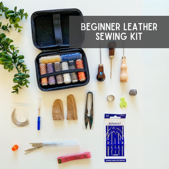 Beginner Leather Sewing Kit: DIY Leather Craft Tool Set
