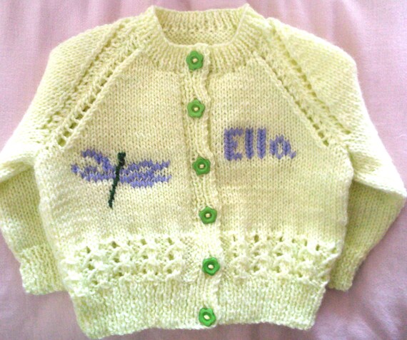 personalised cardigan