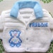 Personalized Birthday Gift Hand Knitted Baby Boy Christmas Sweater Teddy Bear Jacket Panda Personalised Cardigan Custom Monogrammed Jumper 