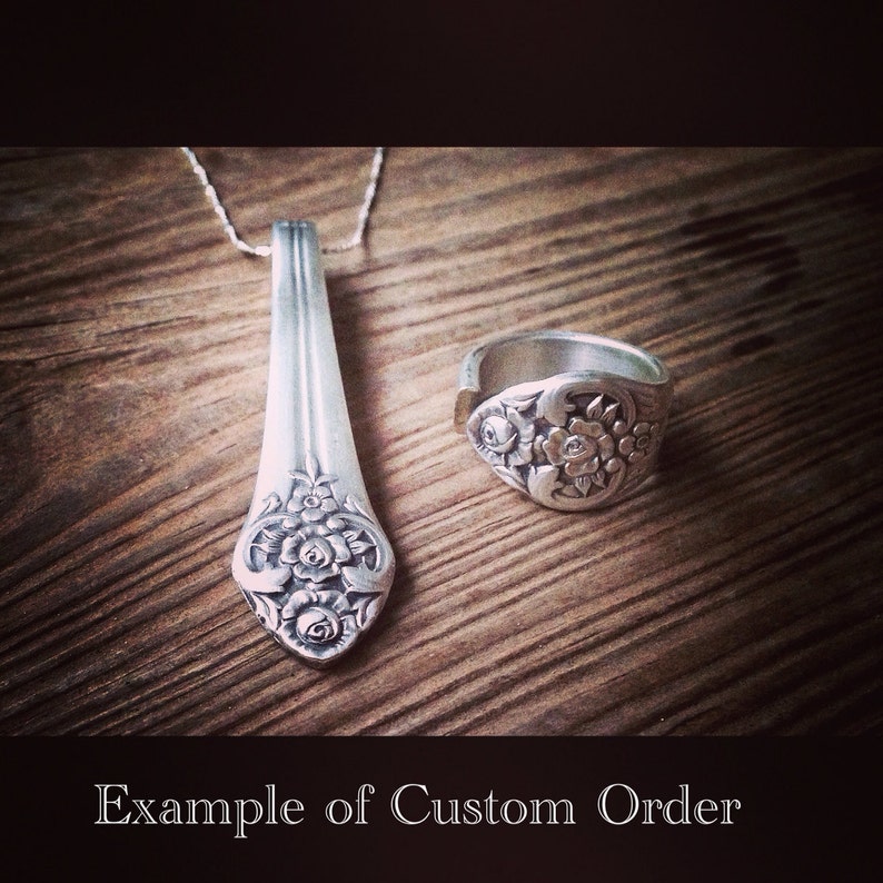 Custom Spoon Ring. Send your spoon. Wait 35 days. Get spoon Etsy
