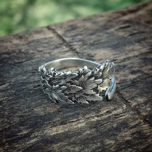 Der kleine Ahorn Sterling Löffel Ring