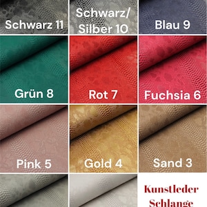 Artificial Leather Snake Snake Look 11 Colors Imitation Leather Snakeskin