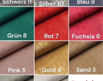 Faux leather snake look 11 colors imitation leather
