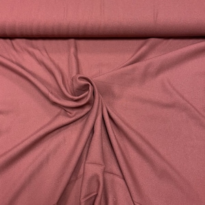 Clothing fabric mind the maker ecoVero Lenzing Viscose Uni Rosewood Berry
