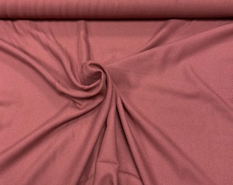 Clothing fabric mind the maker ecoVero Lenzing Viscose Uni Rosewood Berry