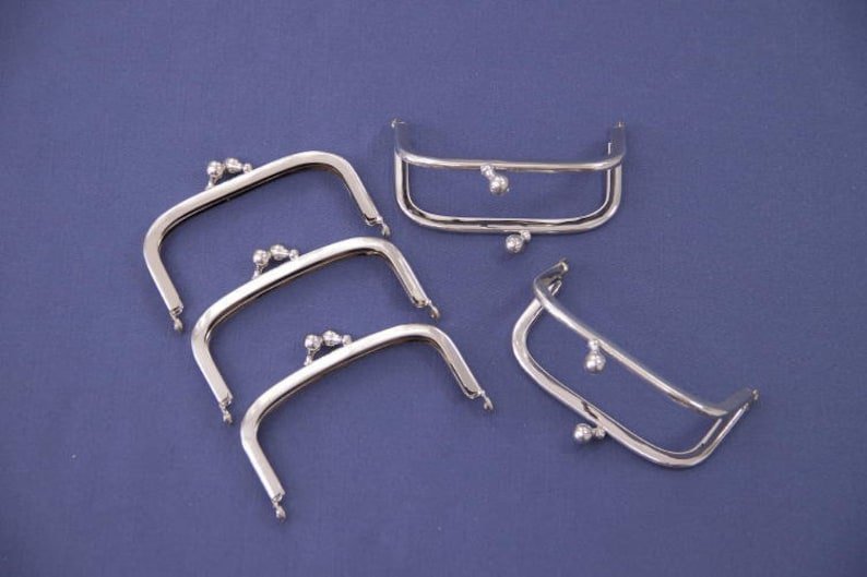 20 Purse Frames 86/D 8 cm Nickel Purse Frames image 1