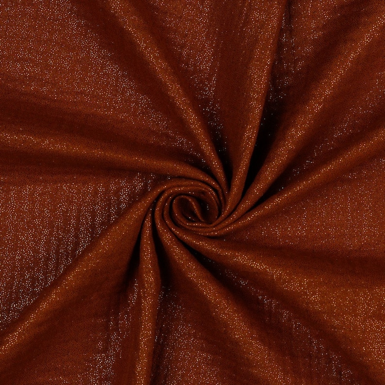 9 Colors Muslin Double Gauze Glitter Fabric Rost 45