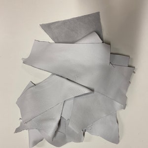 Genuine leather scraps 300gr various sizes for crafting/patching