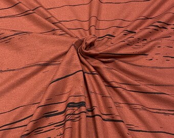 Clothing fabric mind the maker ecoVero Lenzing Viscose Rust