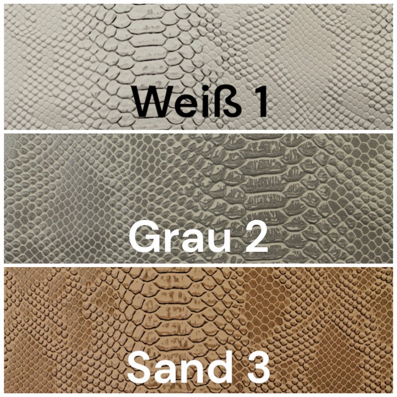 Artificial Leather Snake Snake Look 11 Colors Imitation Leather