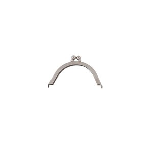 May include: Silver-toned purse frame with two round decorative accents at the top.