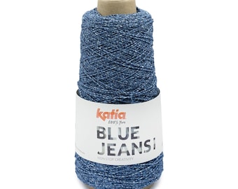 Jeans yarn wool recycled cotton from jeans cotton sustainable wool from jeans No. 1
