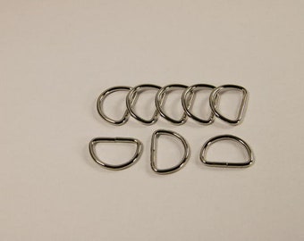 8 リング ニッケル 3 cm リング バッグ用 D リング