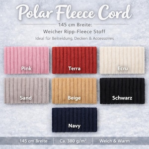 Polarfleece-manchestertyg – mjukt och varmt, 145 cm brett, ca 380 g/m²