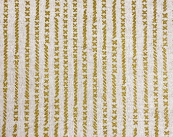 Tapestry Jacquard Fabric Kokka Japan Gold Raffia Jute Fabric