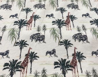 Jersey giraffe zebra safari palm tree