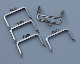 5 bag hangers #102/A4 7 cm nickel clip fastener...