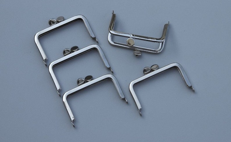 5 bag hangers 102/A4 7 cm nickel clip fastener... image 1