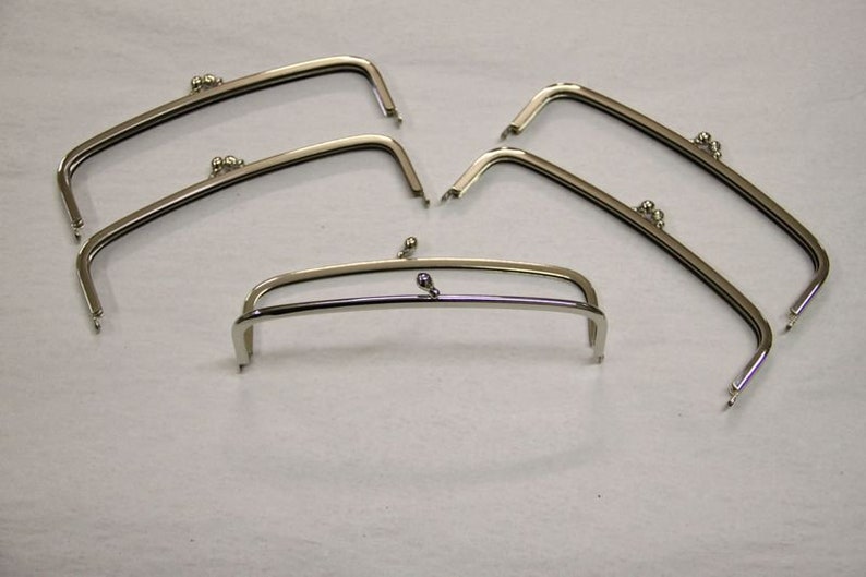 5 Metal Frames, Purse Frames 9 cm image 1