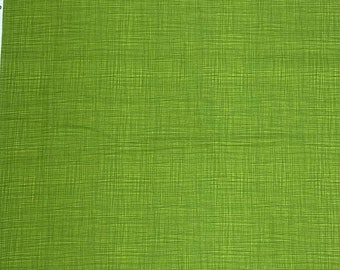 Cotton fabric 100 % cotton Makower uk Uni mottled Green Grass Green