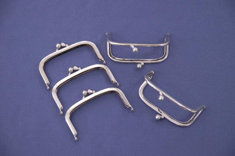 10 Taschenbügel 86/D 8cm Nickel Purse Frames Bild 1