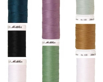 Sewing thread machine thread Seralon polyester thread all-purpose No. 100 sewing silk yarn sewing machine thread Amann Mettler 200 m