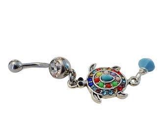 Sea Turtle Belly Button Ring