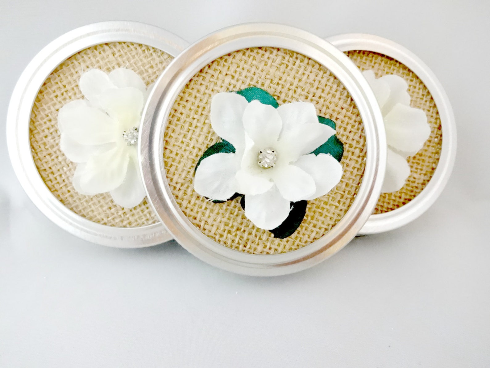 Decorative Mason Jar Lids Burlap Mason Jar Lid Insert Small Etsy