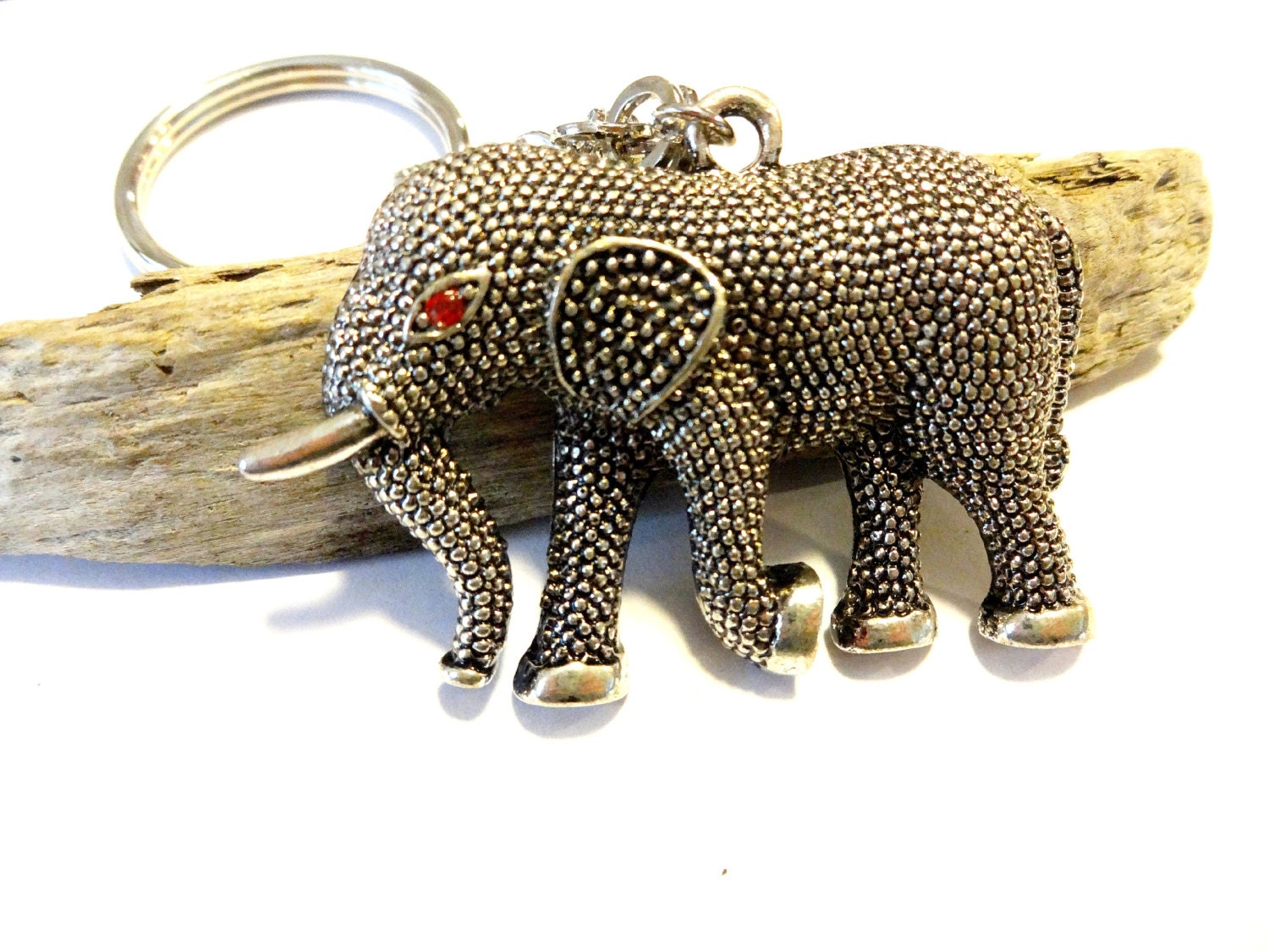 Elephant Keychain Good Luck Charm Good Luck Gift Beaded Etsy