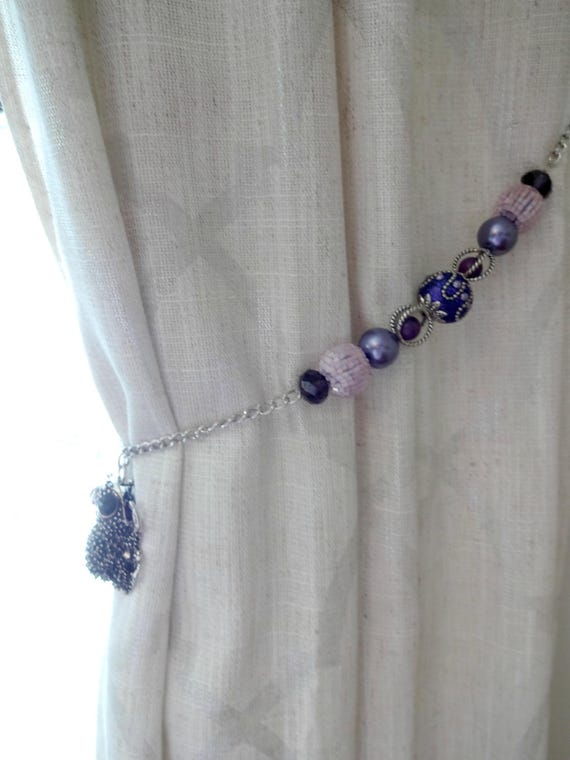 Beaded Frog Curtain Tiebacks Baby Room Window Treatment Frog Etsy