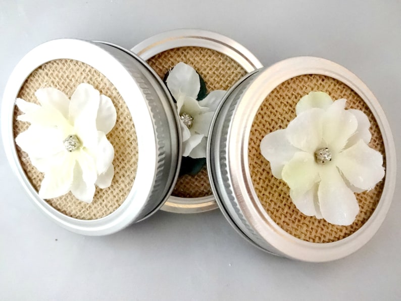 Decorative Mason Jar Lids Burlap Mason Jar Lid Insert Small Etsy