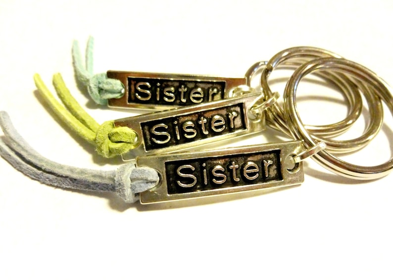 Sister Gift Sister Keychain Colorful Keychain Gift for Etsy