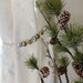 Holiday Window Decor, Holiday Curtain Tiebacks, Beaded Curtain Tiebacks, Silver and Gold Decor, Drapes Hold Back, Window Treatment, Tie Back