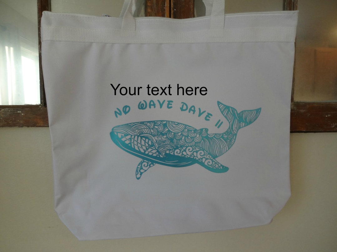 Custom Tote Bag for Boater, Boater Gift, Whale Mandala Zippered Tote