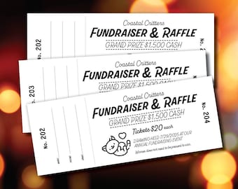 Custom Raffle Tickets, FREE design Included, Gala Ticket Printing, Numbered Tickets, Meat Raffle Tickets, Fundraiser Tickets, Fully Custom