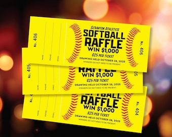 Custom Raffle Tickets, FREE DESIGN Included, Gala Ticket Printing, Numbered Tickets, Meat Raffle Tickets, Fundraiser Tickets, Charity Prize