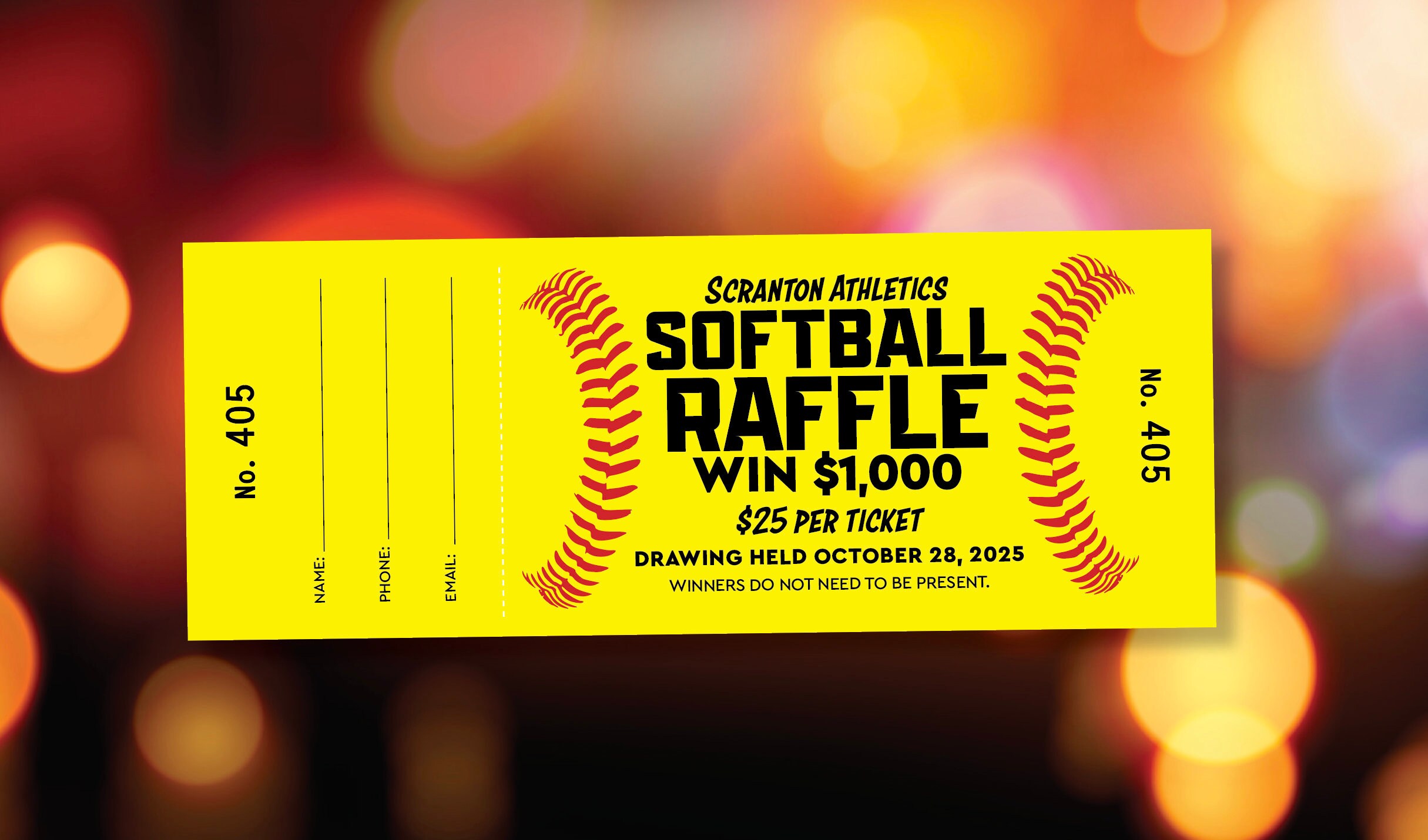 Custom Raffle Tickets, FREE DESIGN Included, Gala Ticket Printing ...