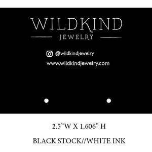 Reservado para Wild Kind - Cartões de brinco finos - SEM FURO SUPERIOR