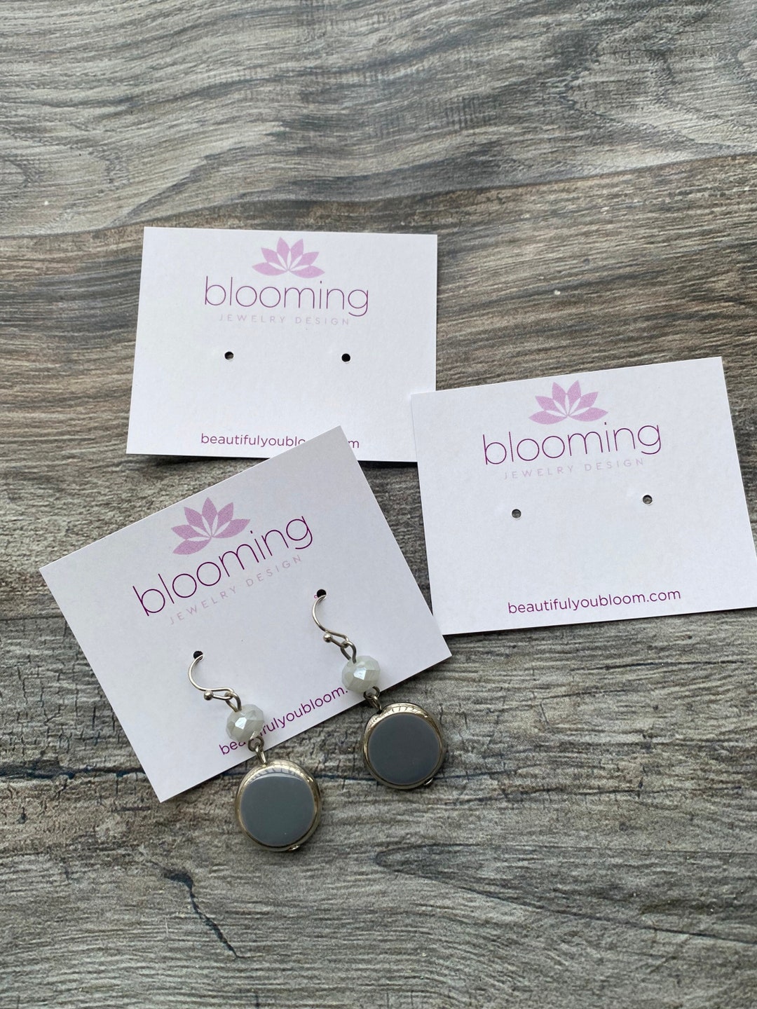 Logo Earring Cards, Custom Jewelry Card Mini Stud Earring Backers, Post ...
