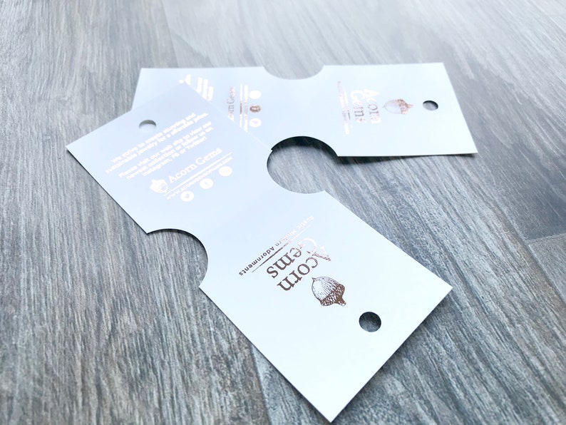 Cartões de pulseira com logotipo REAL FOIL, cartões de joias personalizados em folha metálica, suportes para colar, etiquetas de joias dobradas, embalagens de joias, cartão para exposição no mercado, qtd. 24 imagem 5