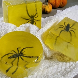 SPIDER coconut oil bar soap, Prank someone, scare your friends or family soap bar. UpamperU