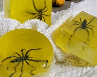 SPIDER coconut oil bar soap, Prank someone, scare your friends or family soap bar. UpamperU